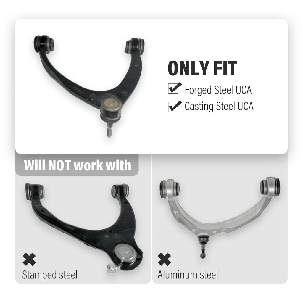 2-4" Upper Control Arm Lift Kit for Chevy Silverado GMC Sierra 1500 (2007–2018)