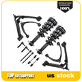 Set of 12 Front Struts Control Arms Tie Rods Sway Bar for Silverado Sierra 1500