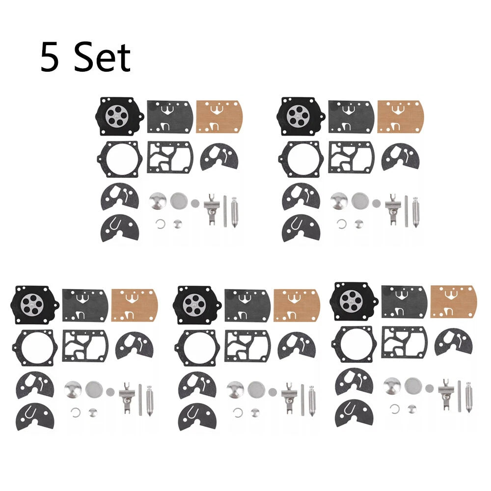 Set of 5 Carburetor Repair Kits for Homelite 650 750 Chainsaw (K10-WB)