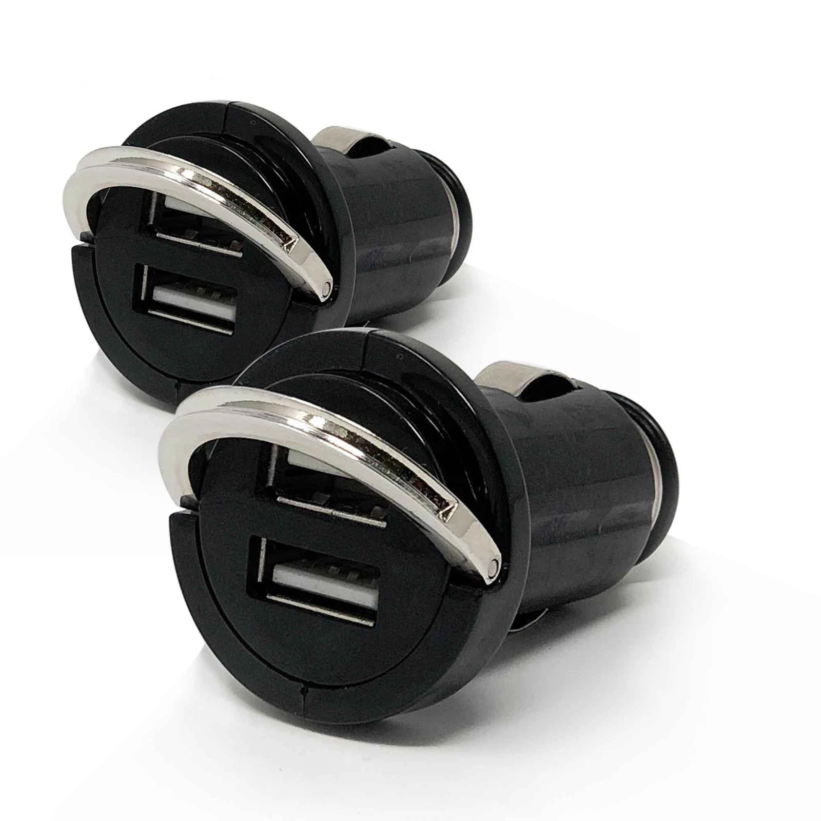 Dual USB Charger Adapter for Universal Vehicles (12V-24V) FO3735-M2 (Pair)