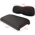 Set of 2 Black Front Seat Cushions for Club Car DS