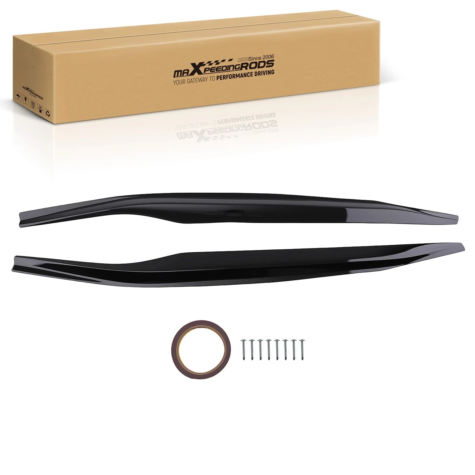 Side Extension Panel Kit for Chevy Corvette C7 Z06 Stingray (2014–2019) Black ABS
