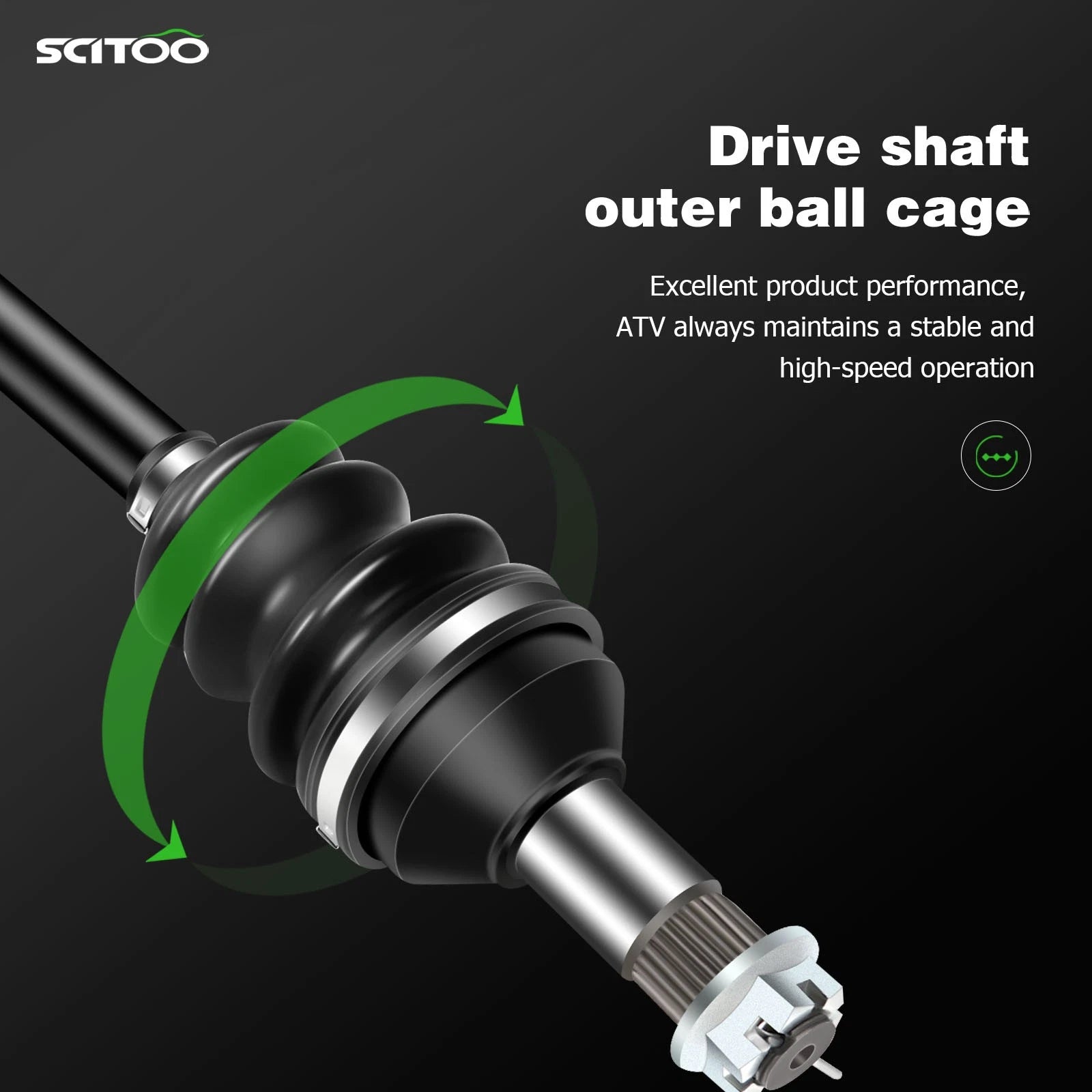 Set of 2 Rear CV Axle Half Shafts for Arctic Cat Prowler 650 XTZ 1000