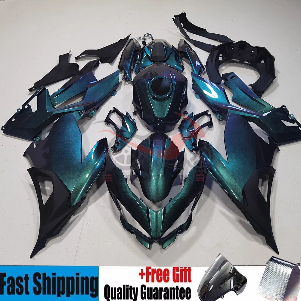 Fairing Kit for Kawasaki Ninja 400 (2018–2023) EX400 Green Chameleon ABS