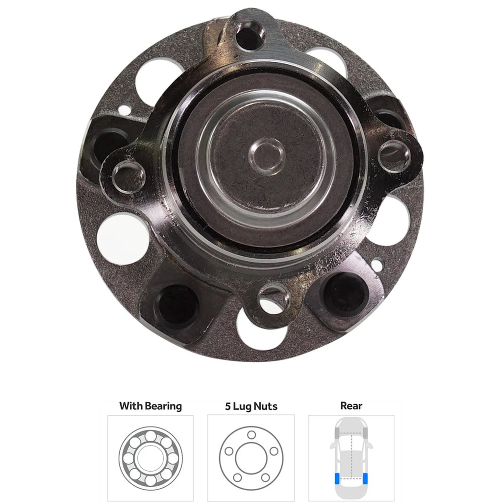 Set of 2 Wheel Hubs for Honda Accord (2014–2020) Rear Left & Right 5 Lug