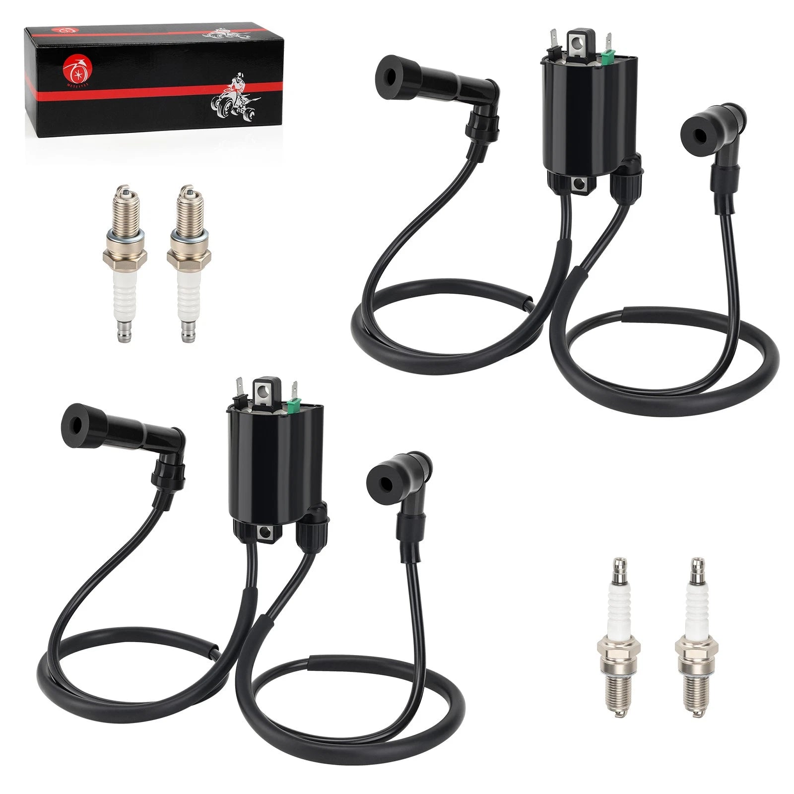 Ignition Coil & Spark Plug for Kawasaki VN1500 Vulcan 1500 Drifter (1999–2005)