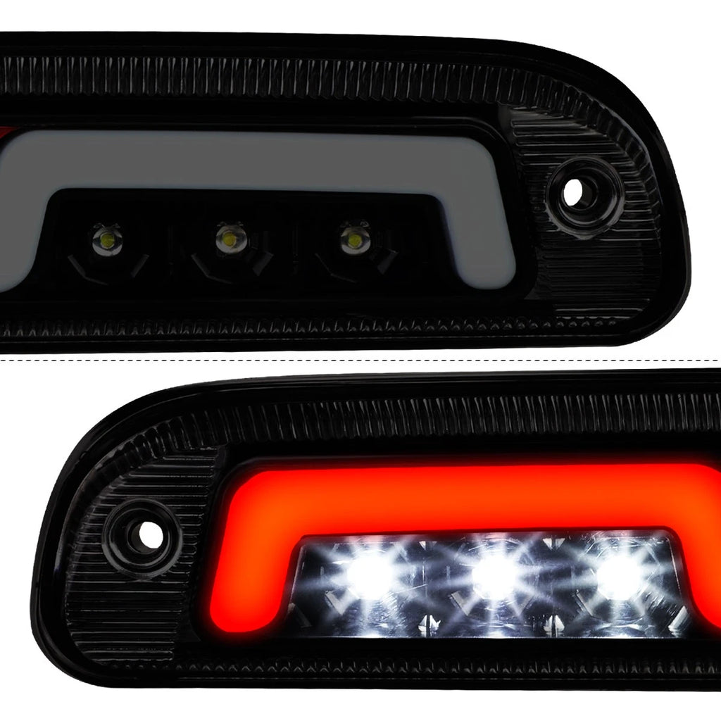 Smoked 2-Stage Sequential LED 3rd Brake Lights + Cargo Lamp for F250-F550 SD (1999–2016)