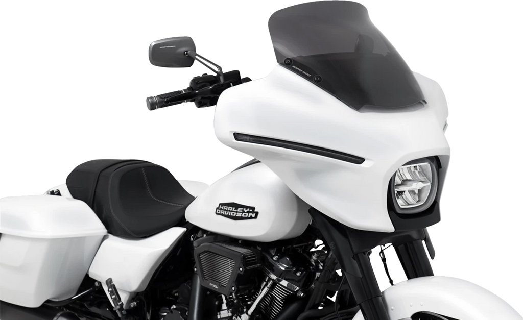 6" Spoiler Windshield for Harley FLHX (2014–2023) - Dark Black Smoke MEP89010