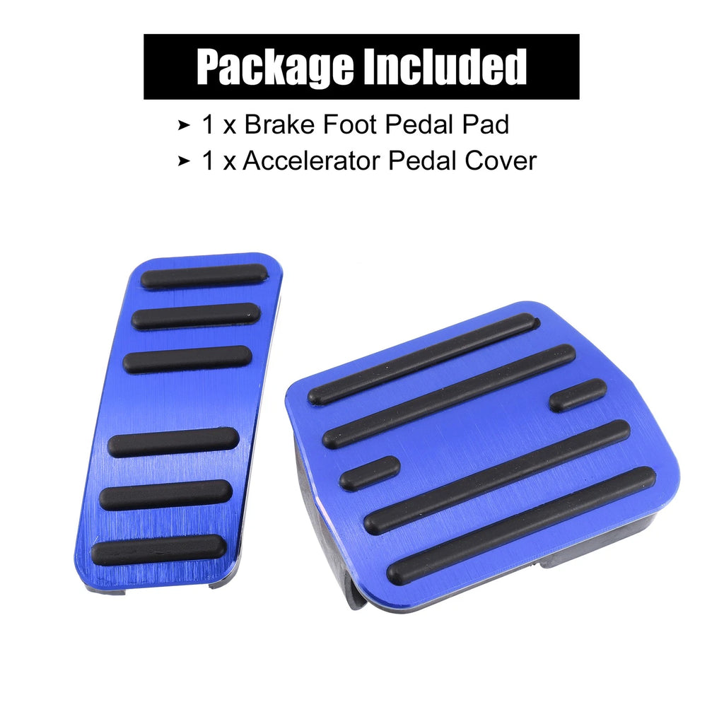 2 Pcs Non-Slip Metal Foot Pedal Cover for Volkswagen Golf VII (2013–2020)