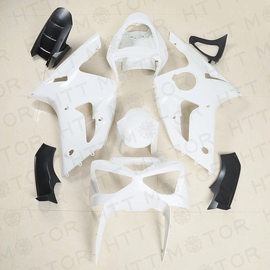 Set of 2 ABS Unpainted Bodywork Fairing Kits for Kawasaki Ninja ZX6R (2003–2004)
