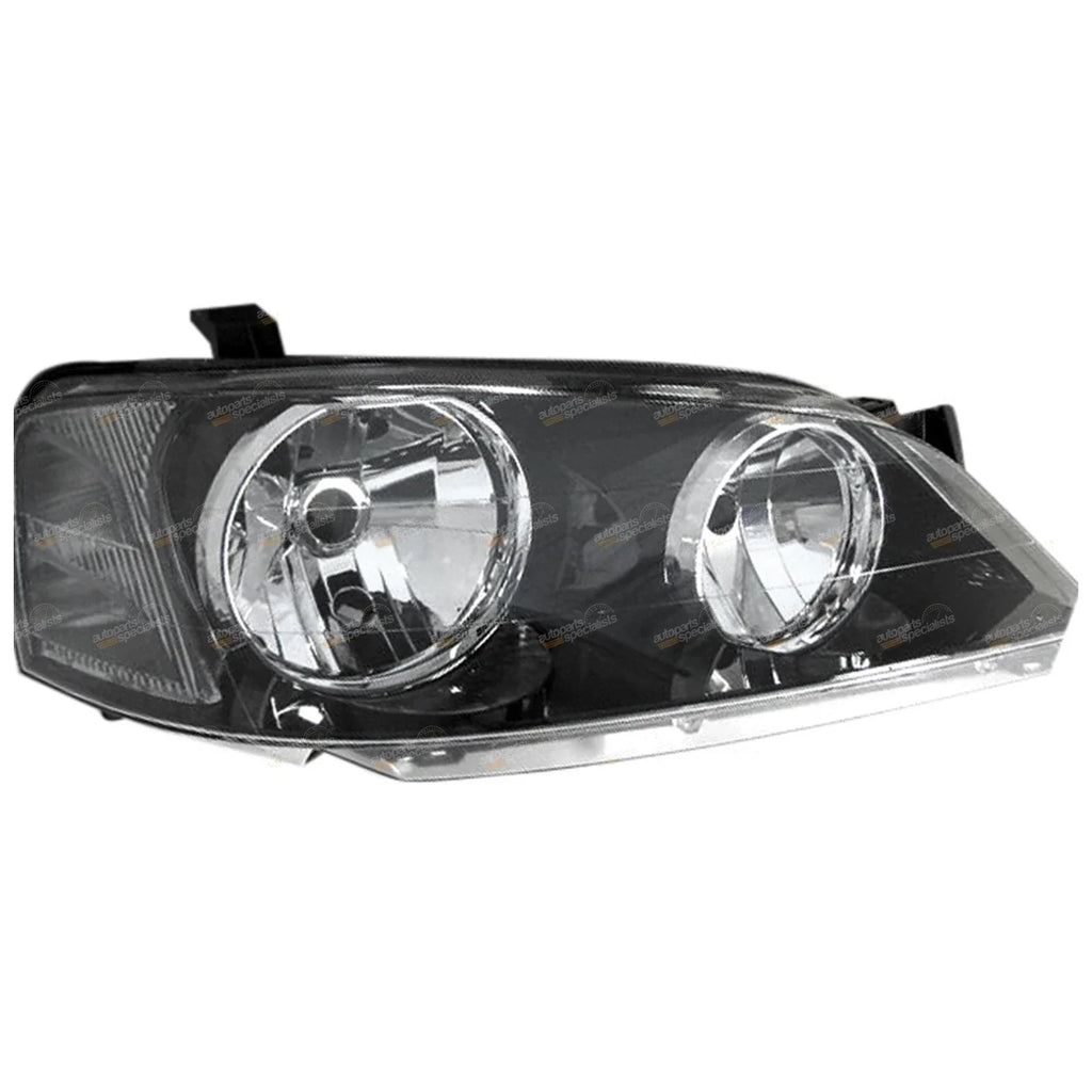 RH Headlight BLACK for Ford BA BF Falcon Fairmont (2002 - 2006)