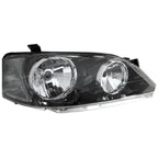 RH Headlight BLACK for Ford BA BF Falcon Fairmont (2002 - 2006)