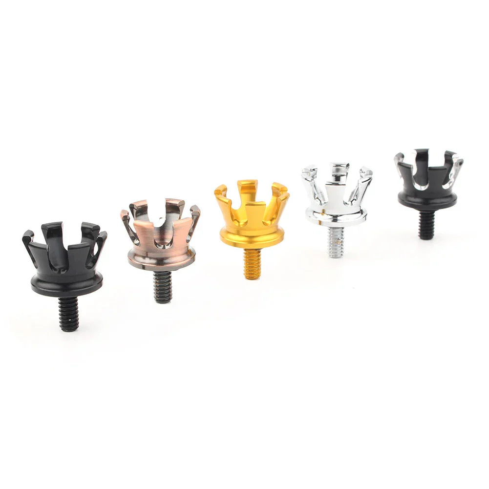 Imperial Crown Style Rear Seat Bolt Tab Screws for Harley 1996-2023