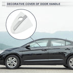 Front Left Door Handle Lock Cylinder Cover for Toyota Corolla (2014–2018) White