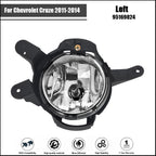 Front Fog Light Assembly for Chevrolet Cruze (2011–2014) Clear Halogen