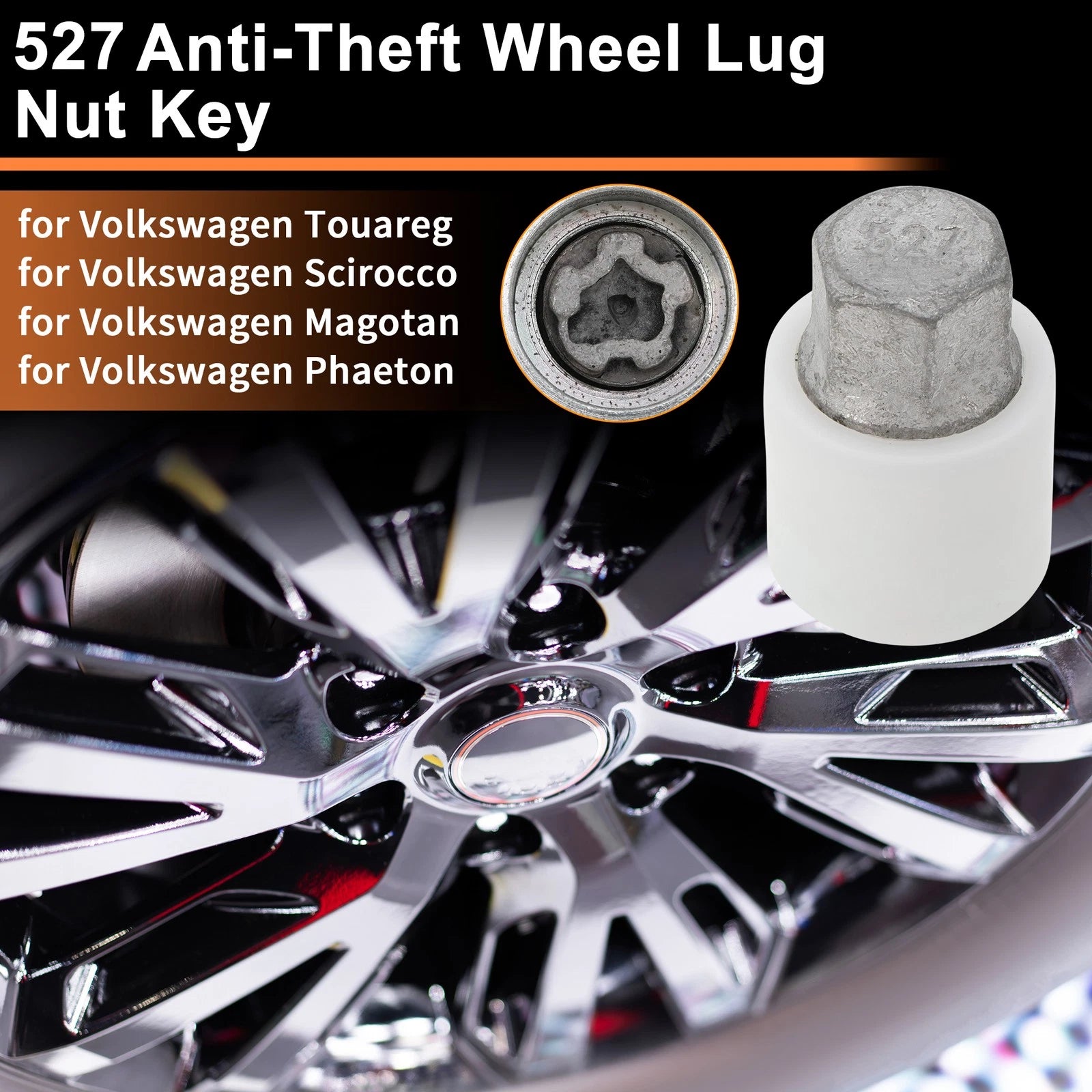 Wheel Lock Lug Nut for Volkswagen Touareg (2004–2017) 527