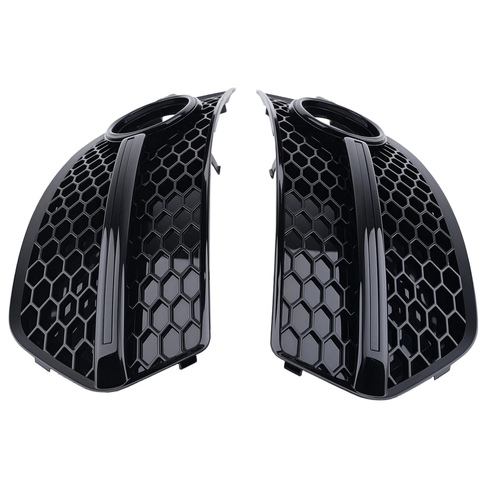 2X Front Bumper Fog Lamp Grille Cover for Audi Q5 (2009-2012)