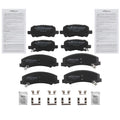 Front & Rear Ceramic Brake Pads Kit for Chevrolet Impala (2010–2013) D999