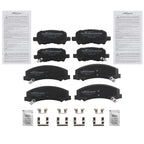 Front & Rear Ceramic Brake Pads Kit for Chevrolet Impala (2010–2013) D999
