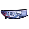 Replacement Smoked Passenger Side Head Light Assembly w/Smoked Chrome Accent