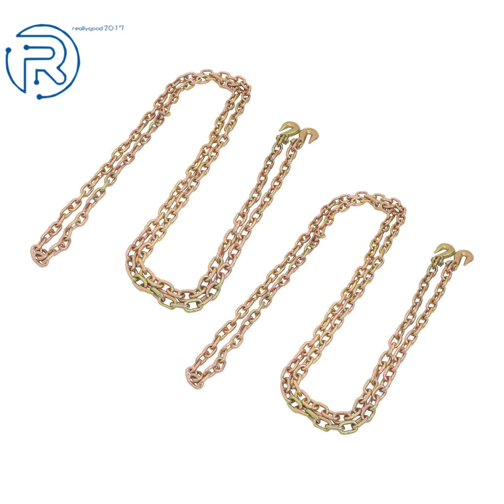 2X 3/8" G80 Tow Chain Tie Down Binder for Flatbed Truck Trailer