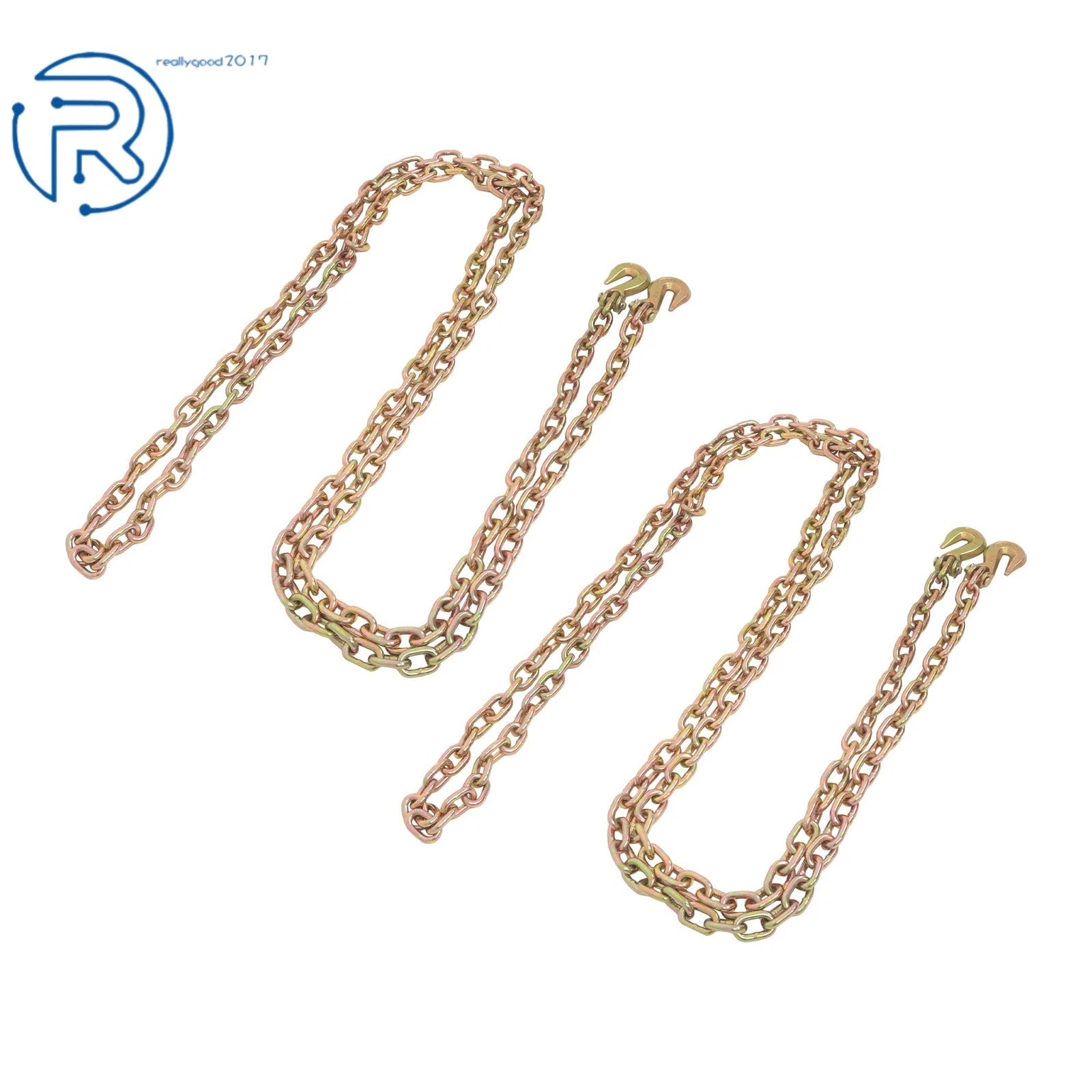 2X 3/8" G80 Tow Chain Tie Down Binder for Flatbed Truck Trailer