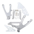 Set of 2 Front Rider Footrests Footpeg Brackets for Yamaha YZF R1 (2007–2008)