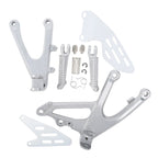 Set of 2 Front Rider Footrests Footpeg Brackets for Yamaha YZF R1 (2007–2008)