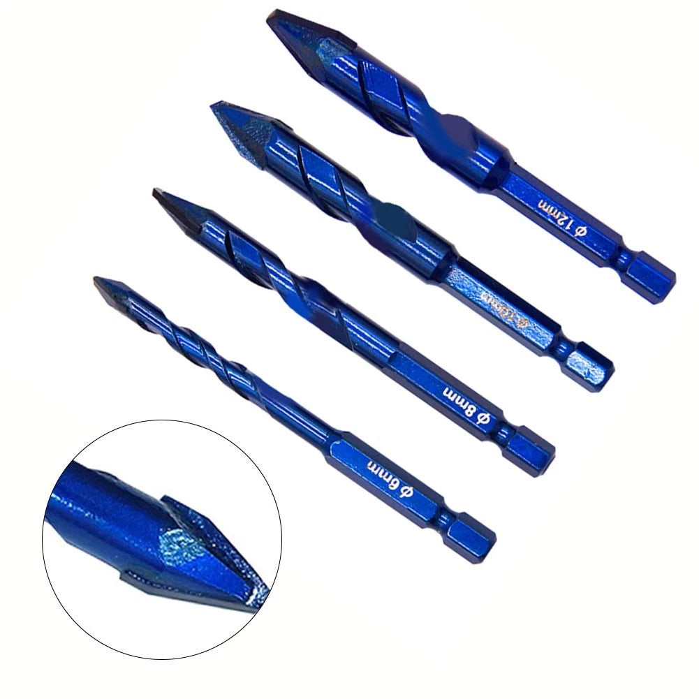 Carbide Drill Bit for Wall Glass Wood Metal Tiles (1pc 612mm)