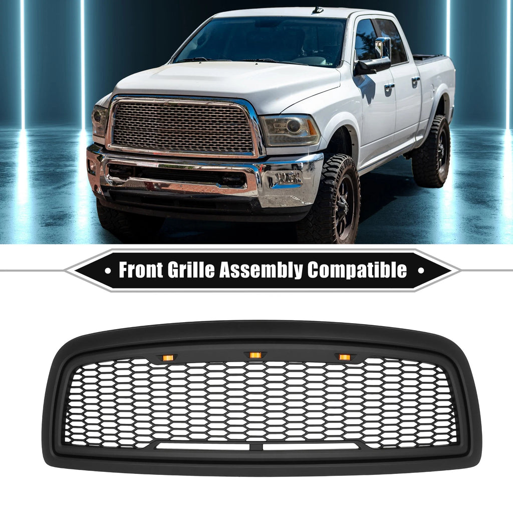 Front Grille Assembly with LED Lights for Dodge Ram 3500 (2010) 767153638121
