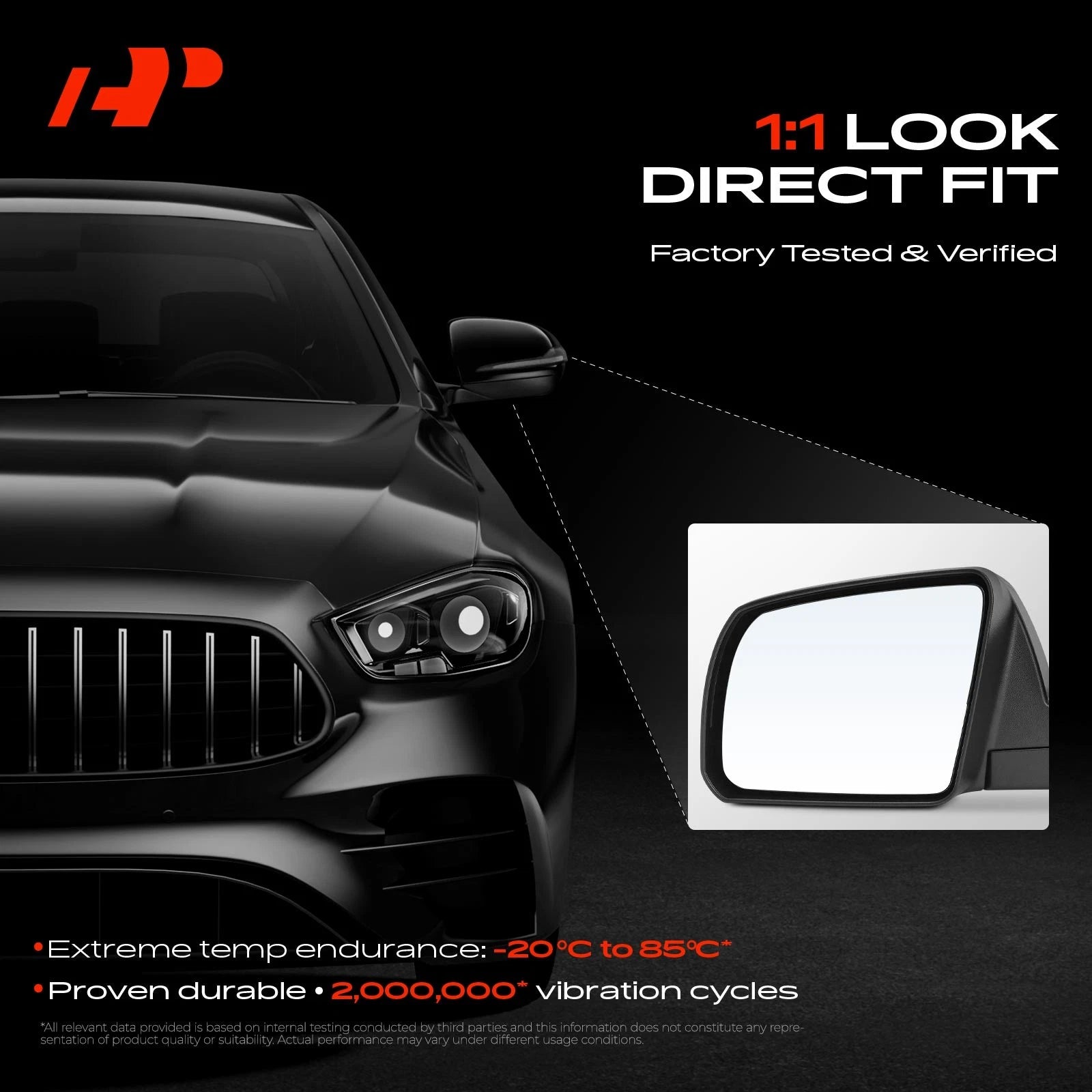 Driver Power Mirror with Manual Folding for Toyota Sequoia (2008-2013)
