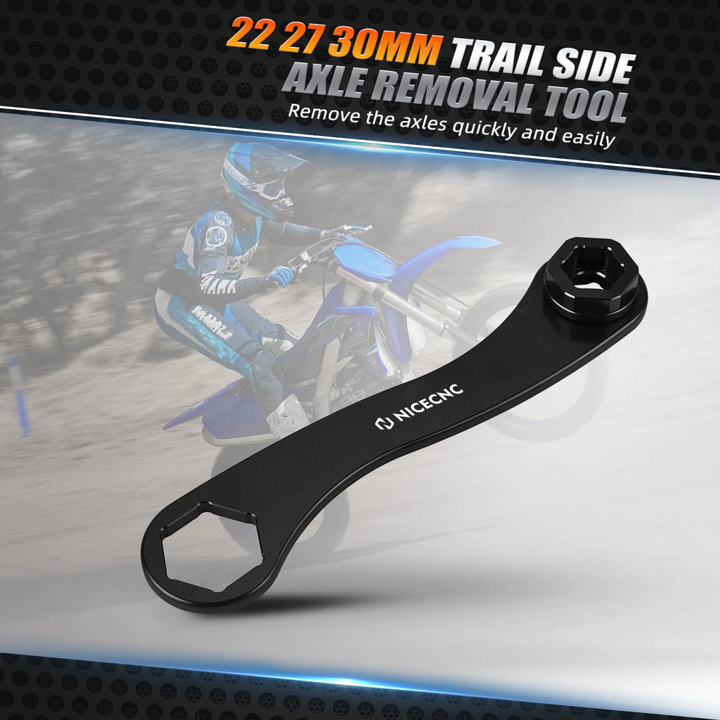 22 27 30MM Axle Wrench Spanner for Yamaha YZ125 YZ250 YZ450F 1996–2022