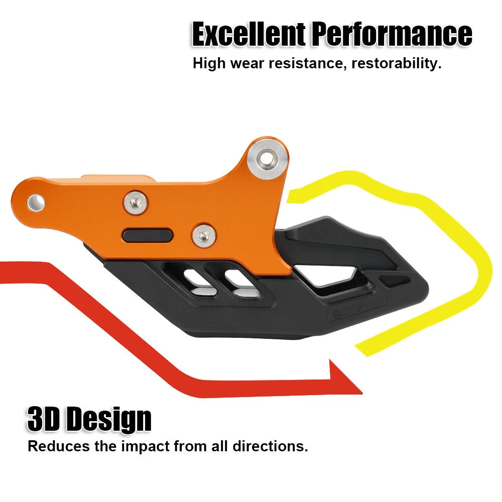 CNC Rear Chain Guide Guard for KTM 125 250 300 350 450 SXF XCF XC EXC XCW TPI (2017–2023)