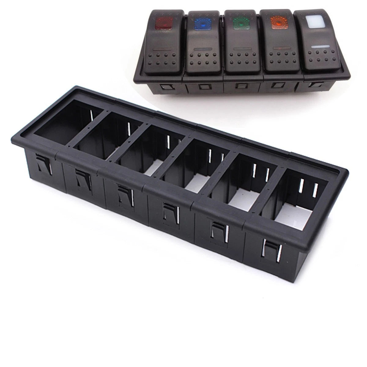 6 Gang Rocker Switch Panel Holder for Boat (Universal)
