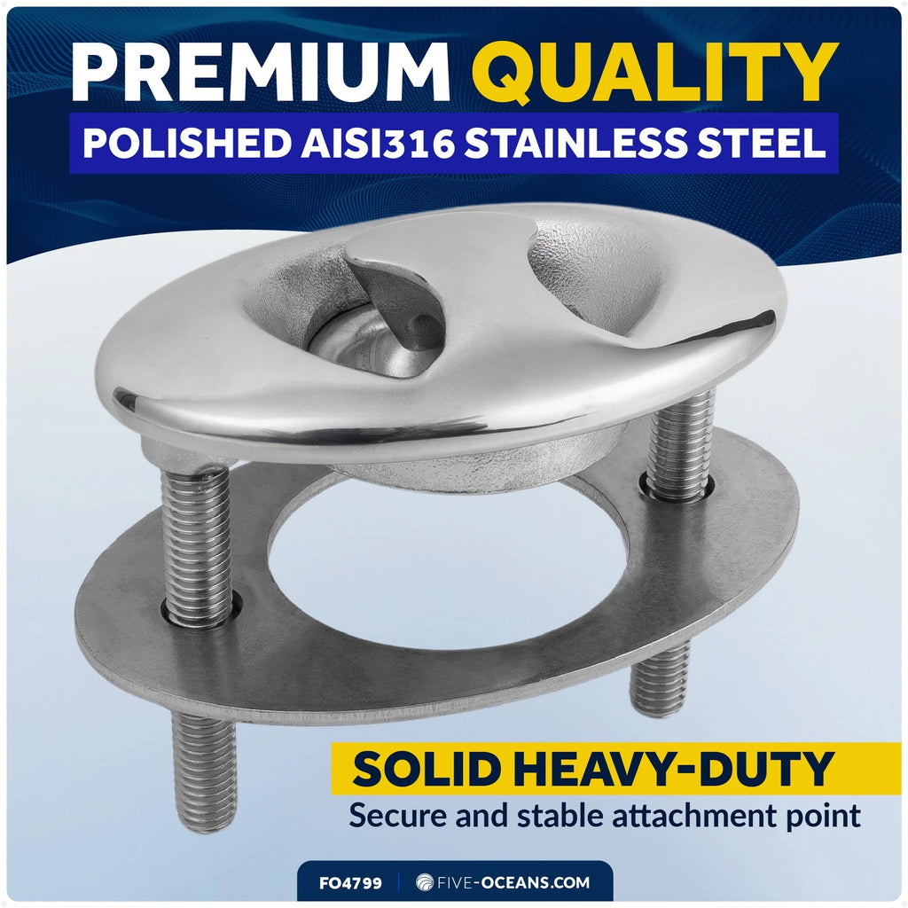 Heavy-Duty Ski Tow Hook for FO4799 (316 Stainless Steel)