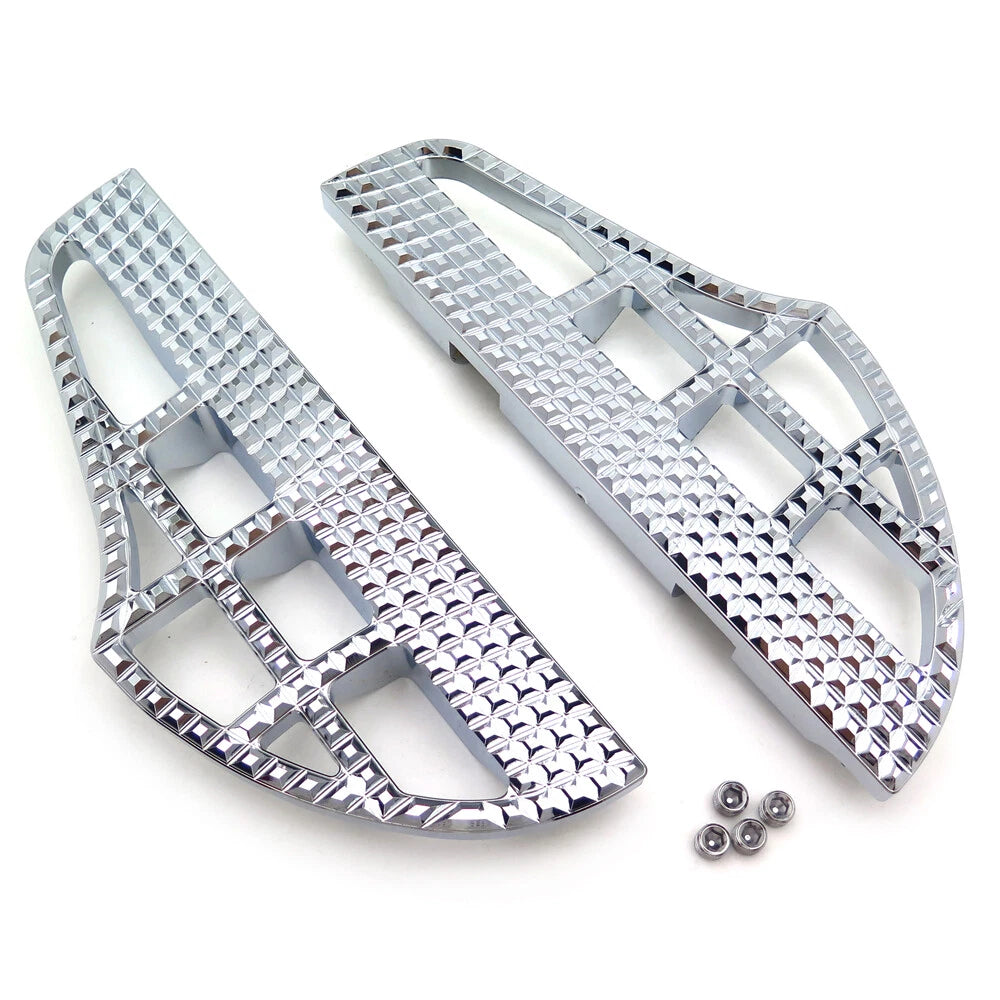 Shark Fin Dominator Passenger Footboard Kit for Harley Dyna Fat Boy (2006–2017)