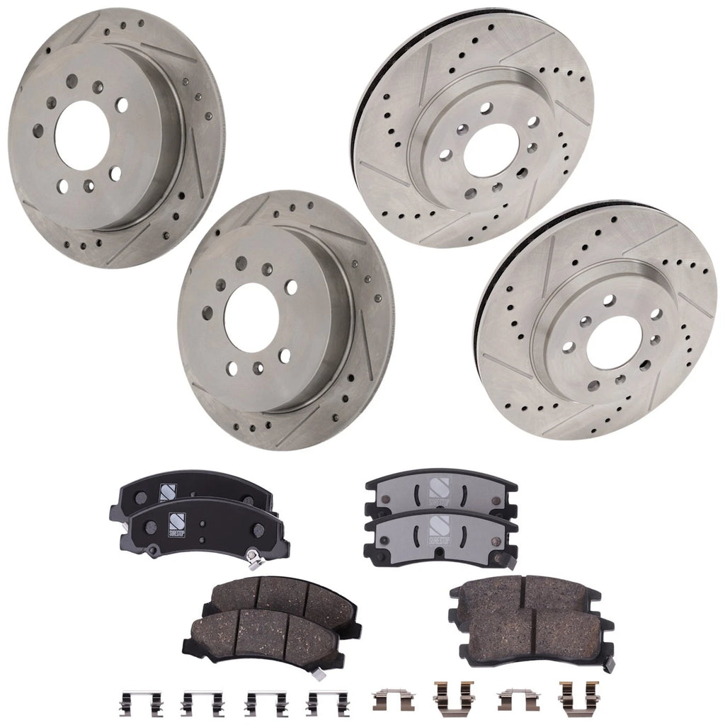 Brake Disc Rotors and Pads Kit for Chevrolet Impala (2010)