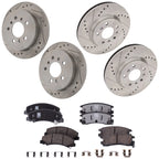 Brake Disc Rotors and Pads Kit for Chevrolet Impala (2010)