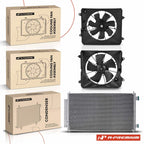 AC condenser and cooling fan assembly kit for Honda CR-V (2007–2009)