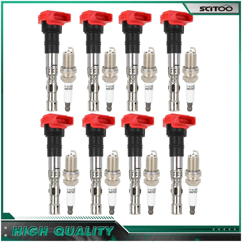 Ignition Coils & Spark Plugs for Audi A6 Quattro A8 Quattro Allroad 4.2L (2000–2009)