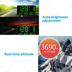 GPS Head Up Display Speedometer Odometer for All Vehicles (2010–2023)