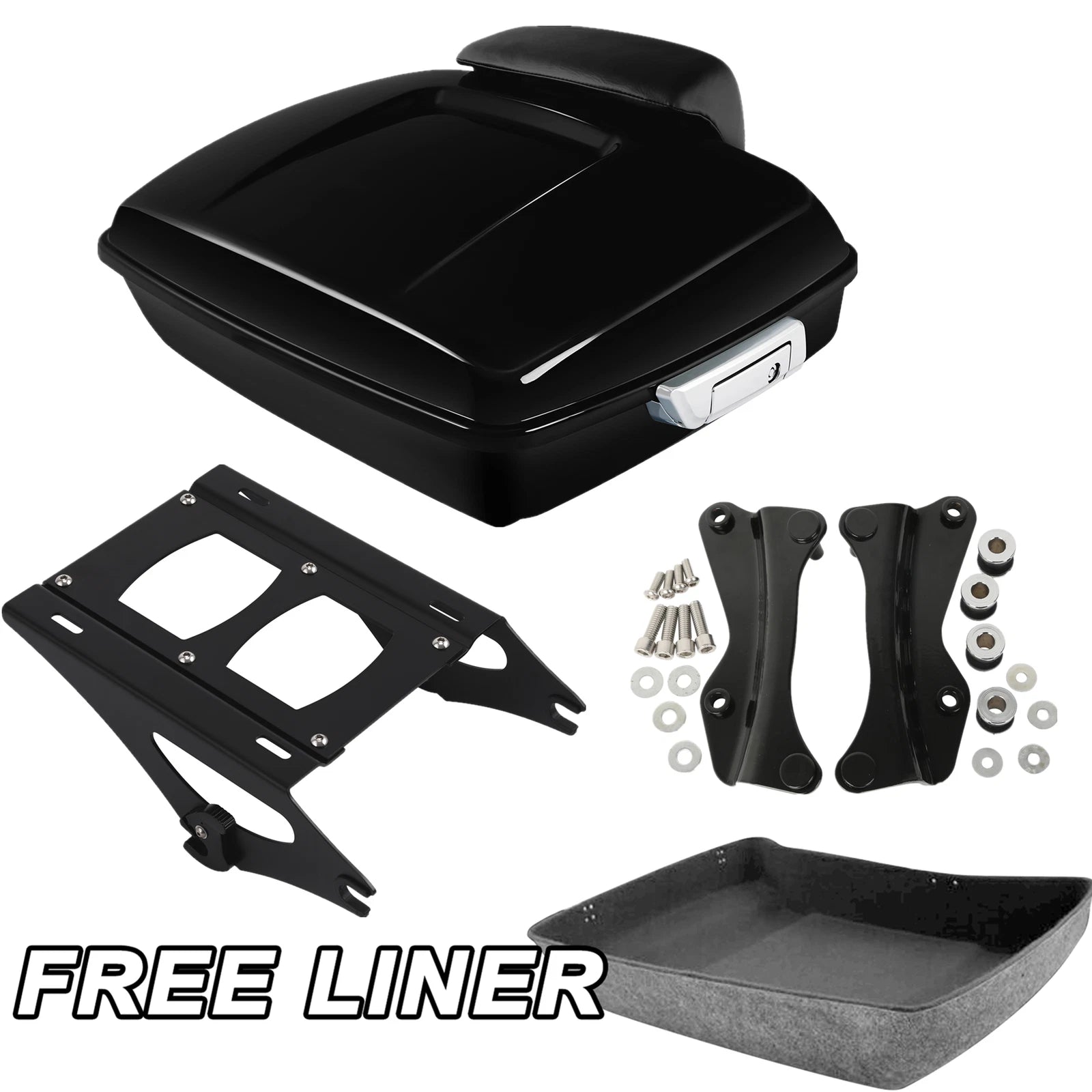Chopped Trunk Rack Docking Kit for Harley Road Glide King (2014–2026)