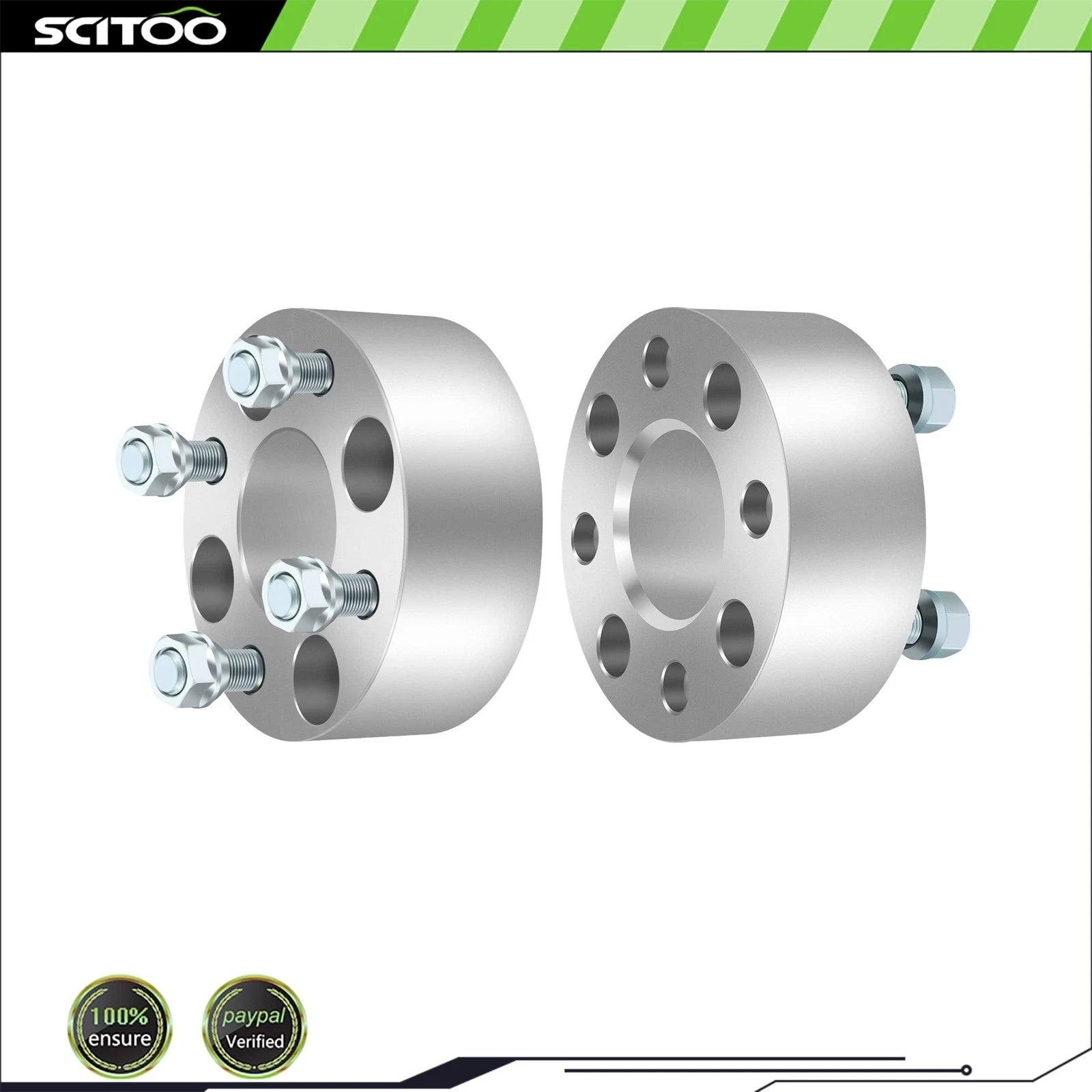 2Pcs Wheel Spacers 4x4" 4x101.6 2" 1/2"x20 for EZGO Club Car Golf Cart