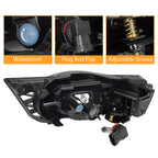 Fog Lights Assembly with Wiring & Switch for Honda Civic 4-Door Sedan (2009–2011)