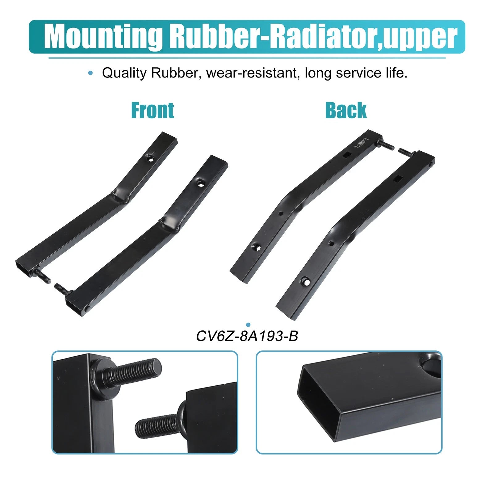 2X Radiator Insulator Mount Bracket for Audi S4 (2010–2016)