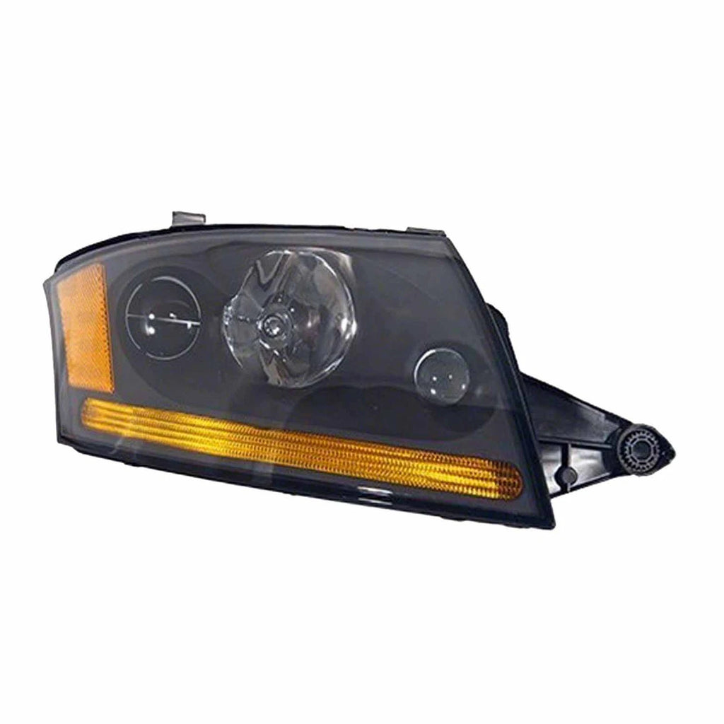 Head Light Assembly Passenger Side Replacement with Black Bezel for Honda