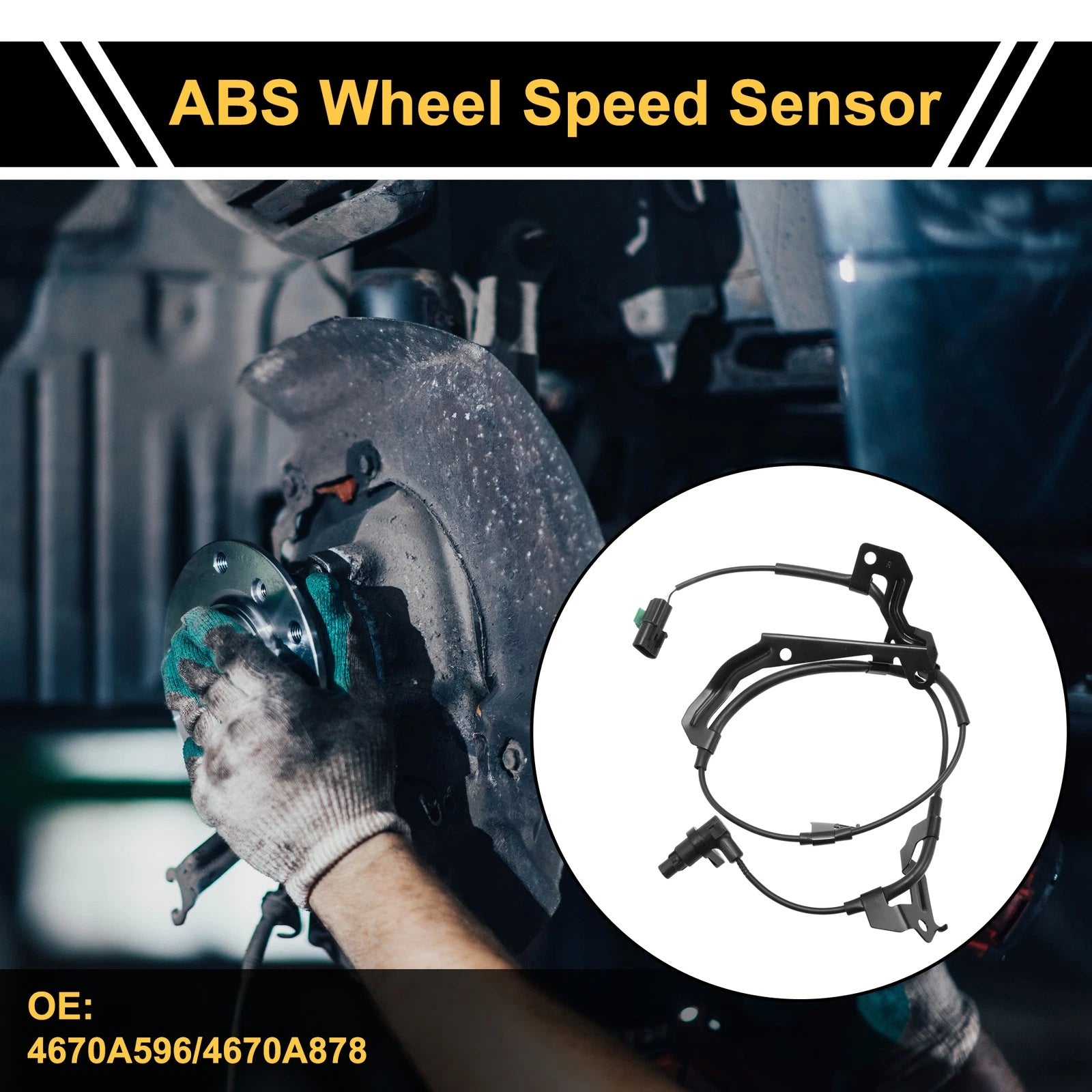ABS Wheel Speed Sensor No. 4670A596/4670A878 for Mitsubishi L200 (2012–2015)