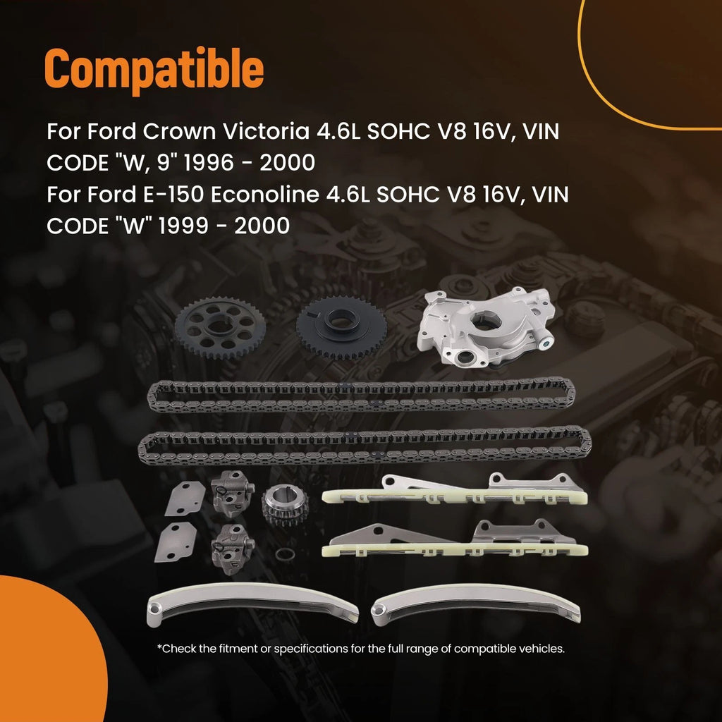 Timing Chain Kit for Ford Crown Victoria/F-150/Expedition 4.6L (1996–2000)