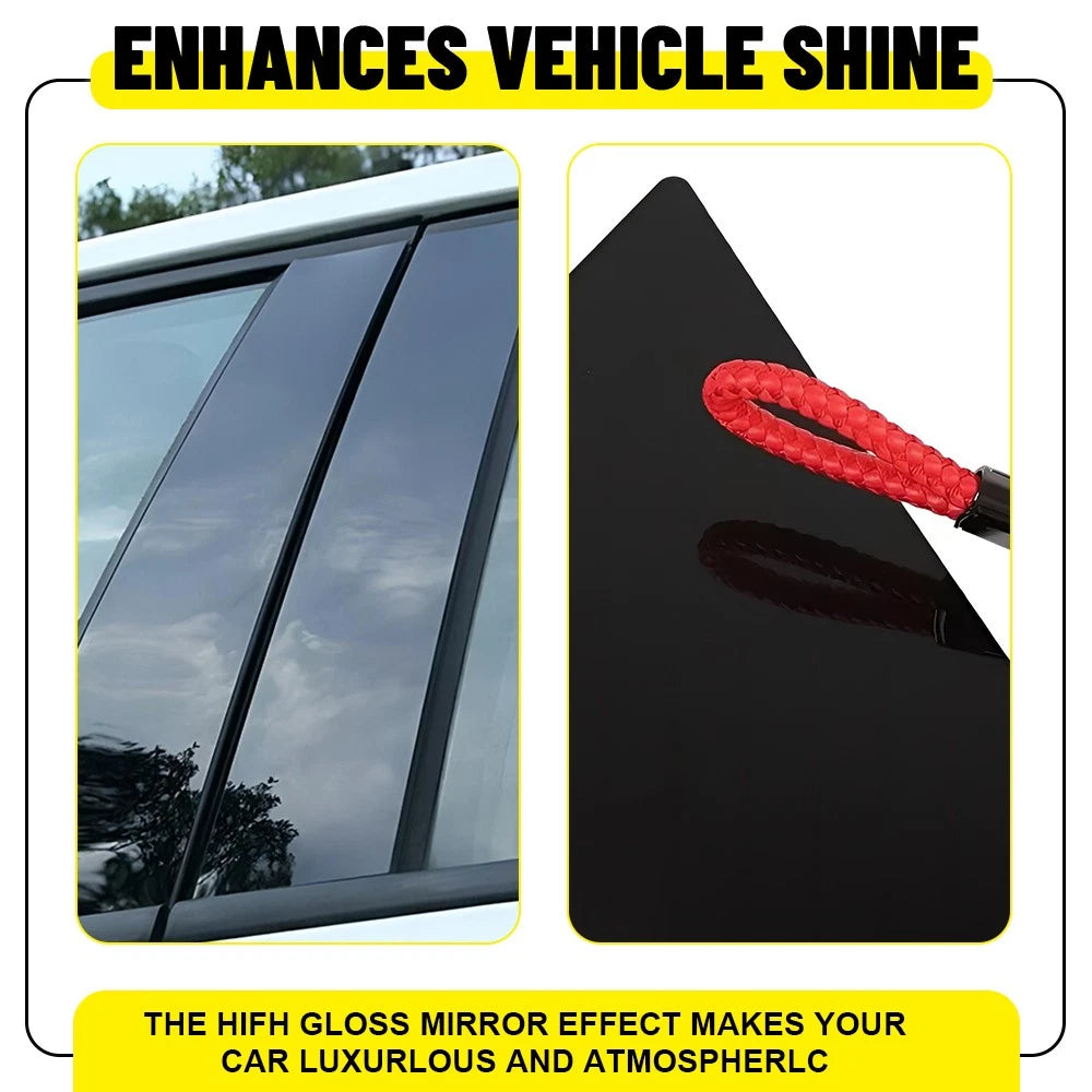 Glossy Black Door Trim Cover Kit for Honda Odyssey (2011–2017)