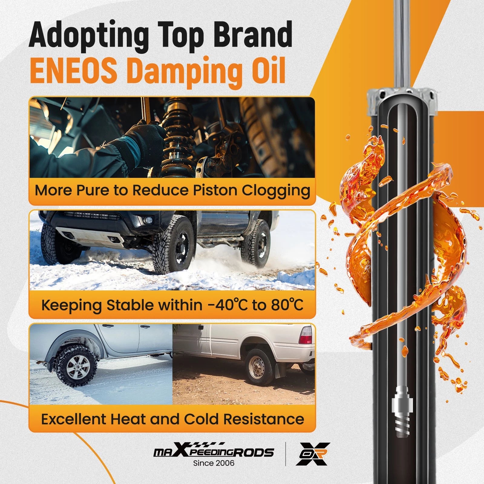 2X Quick Complete Rear Strut Assembly for Jeep Cherokee (2014–2018) FWD